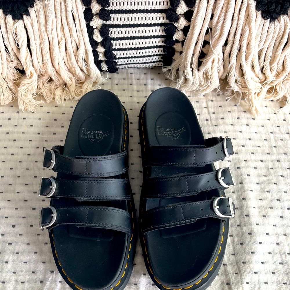 Dr. Martens Blaire Leather Slide Sandals